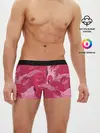 Мужские трусы боксеры / розовые фламинго