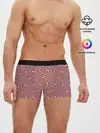Мужские трусы боксеры / Желто-фиолетовая иллюзия вращения