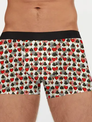 Мужские трусы боксеры / КАРТЫ | КАРТОЧНЫЕ МАСТИ