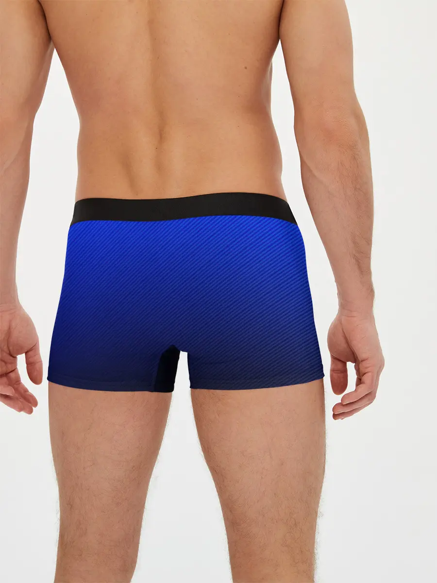 Мужские трусы боксеры / CARBON BLUE | СИНИЙ КАРБОН