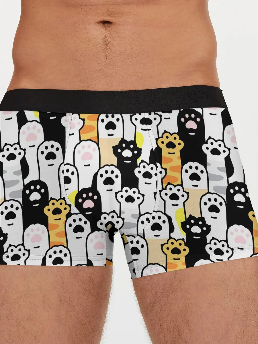 Мужские трусы боксеры / КОШАЧИЬ ЛАПЫ