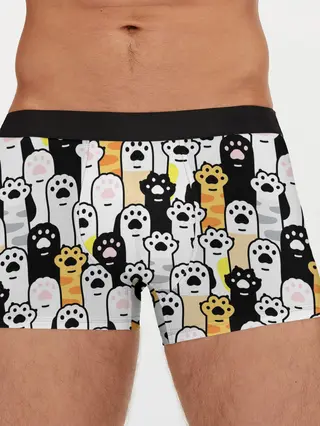 Мужские трусы боксеры / КОШАЧИЬ ЛАПЫ