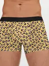 Мужские трусы боксеры / Желтый леопардовый принт