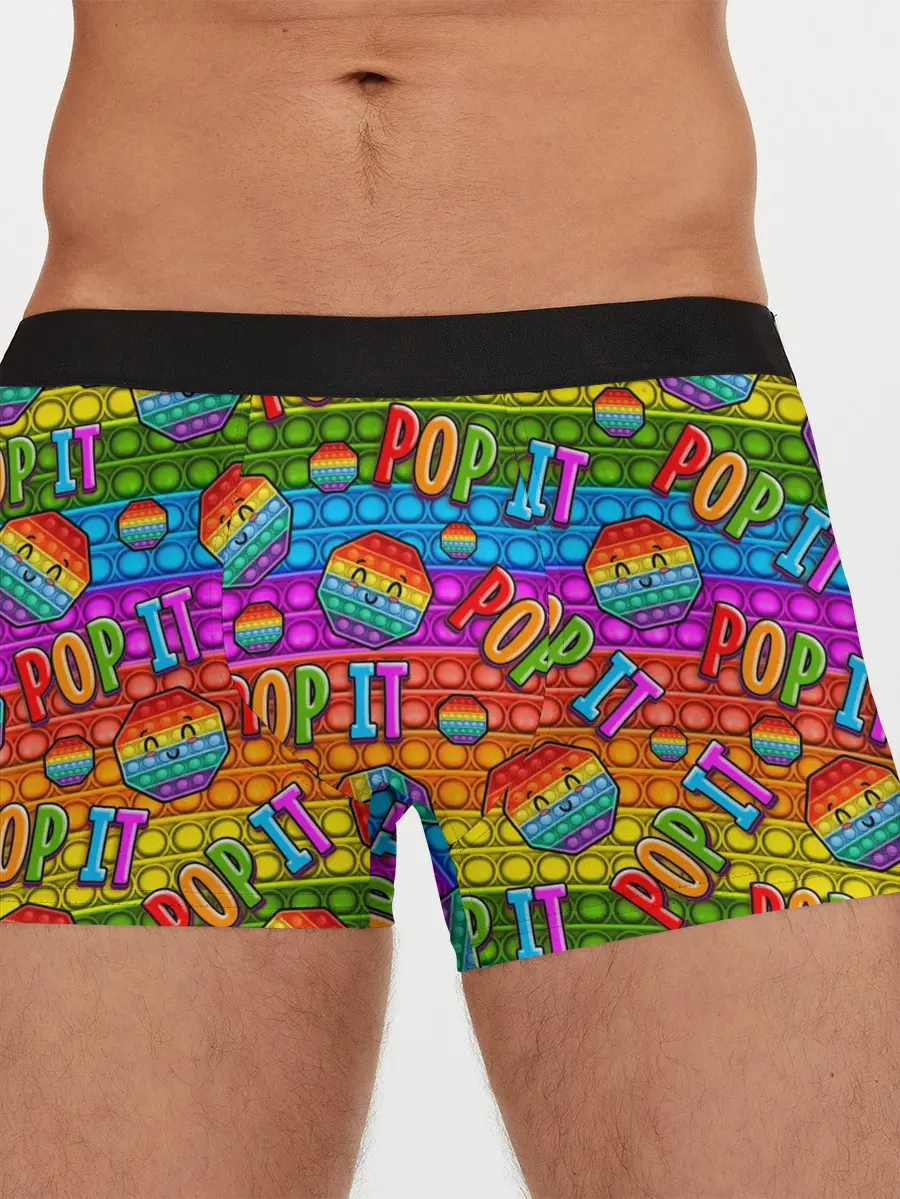 Мужские трусы боксеры / POP IT SMILE | ПОП ИТ ПУПЫРКА