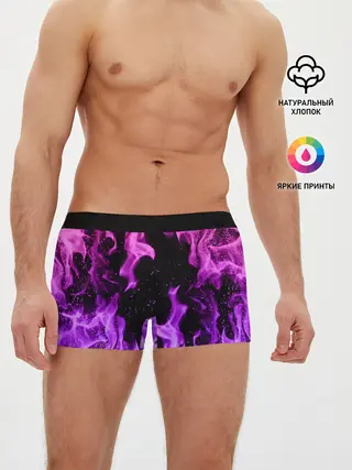 Мужские трусы боксеры / ЦВЕТНОЙ ОГОНЬ | NEON FIRE