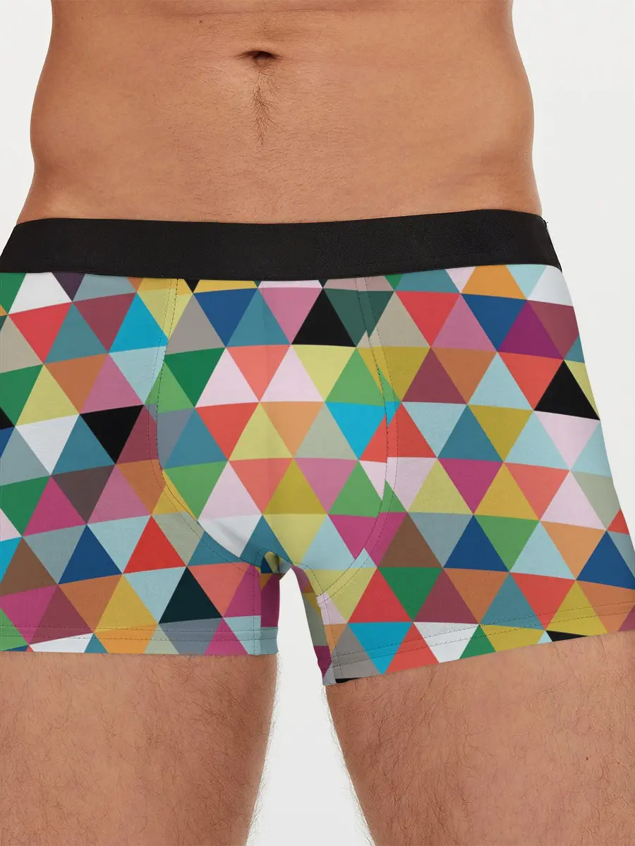 Мужские трусы боксеры / хипстерский паттерн