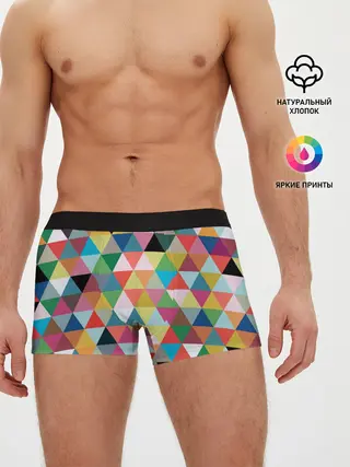 Мужские трусы боксеры / хипстерский паттерн