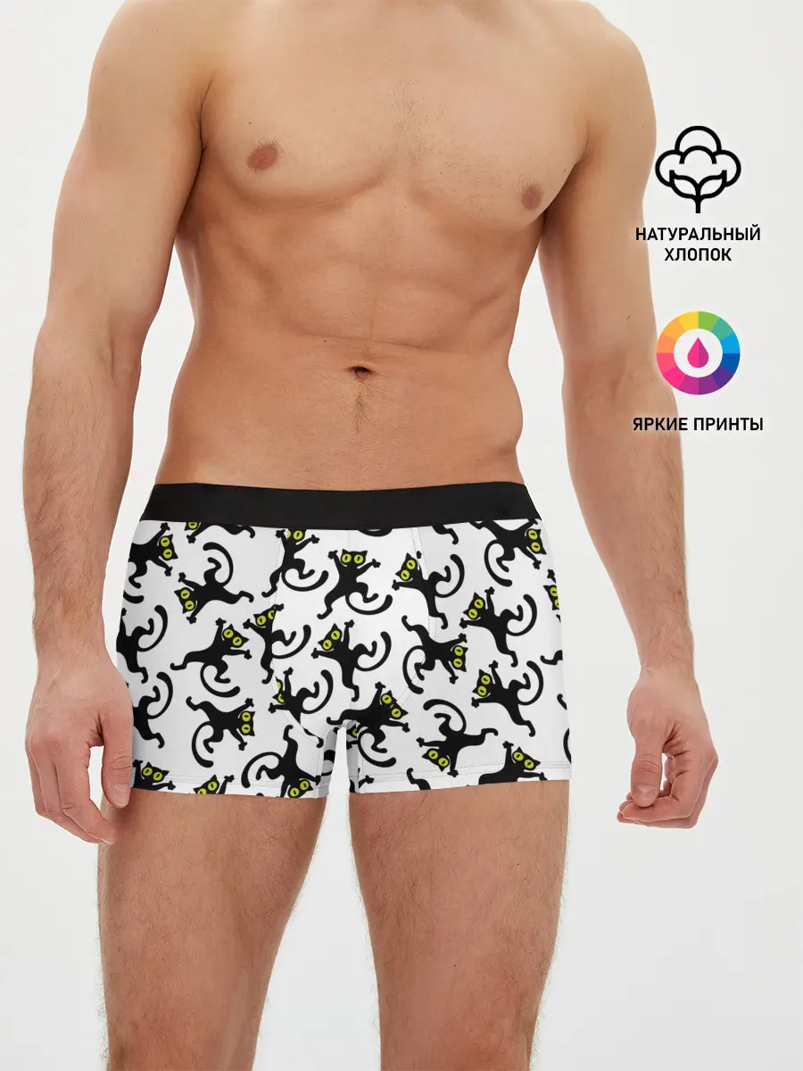 Мужские трусы боксеры / Танец котов