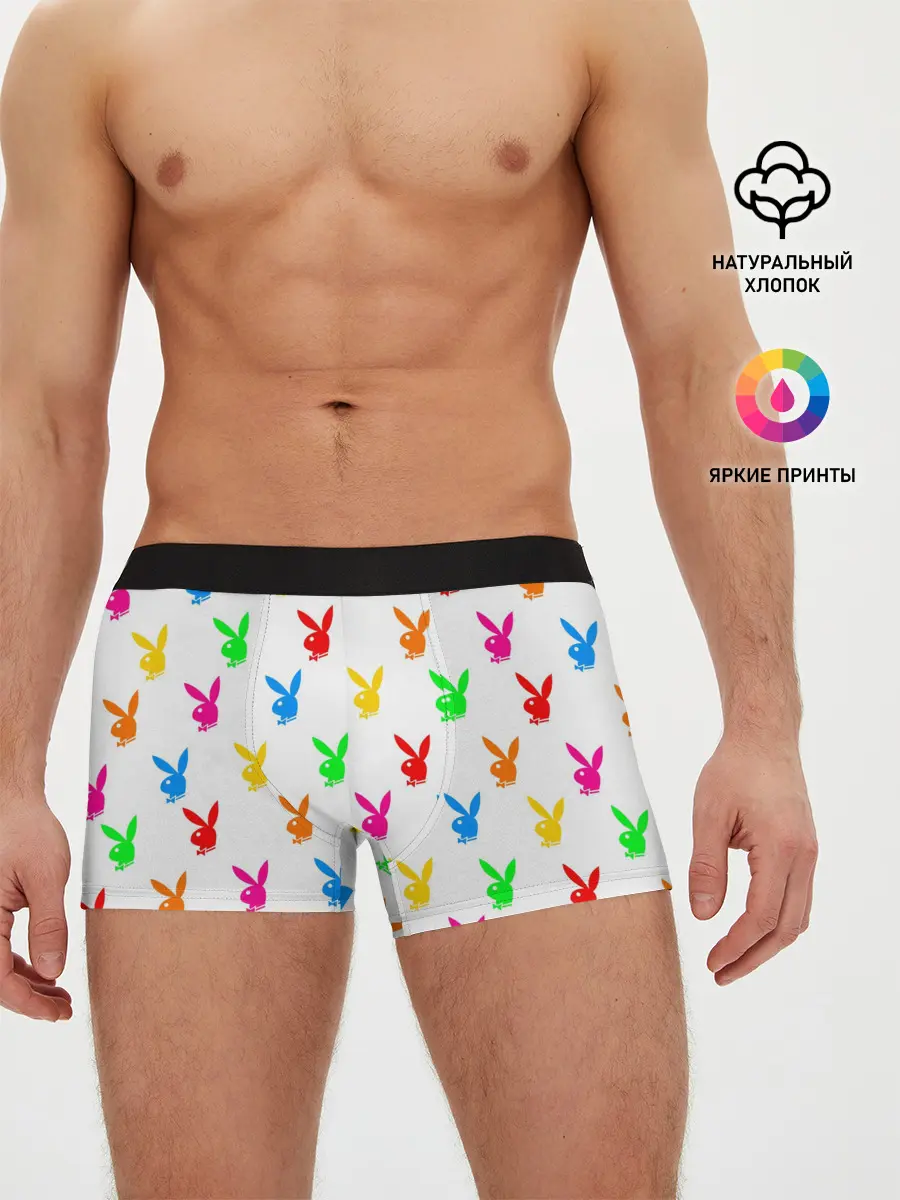 Мужские трусы боксеры / PLAYBOY | ПЛЕЙБОЙ