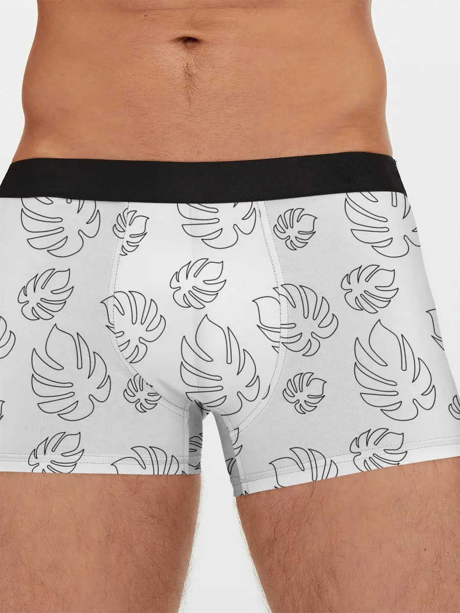 Мужские трусы боксеры / Листья