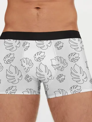 Мужские трусы боксеры / Листья