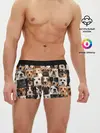 Мужские трусы боксеры / Я ЛЮБЛЮ СОБАК / I LOVE DOGS