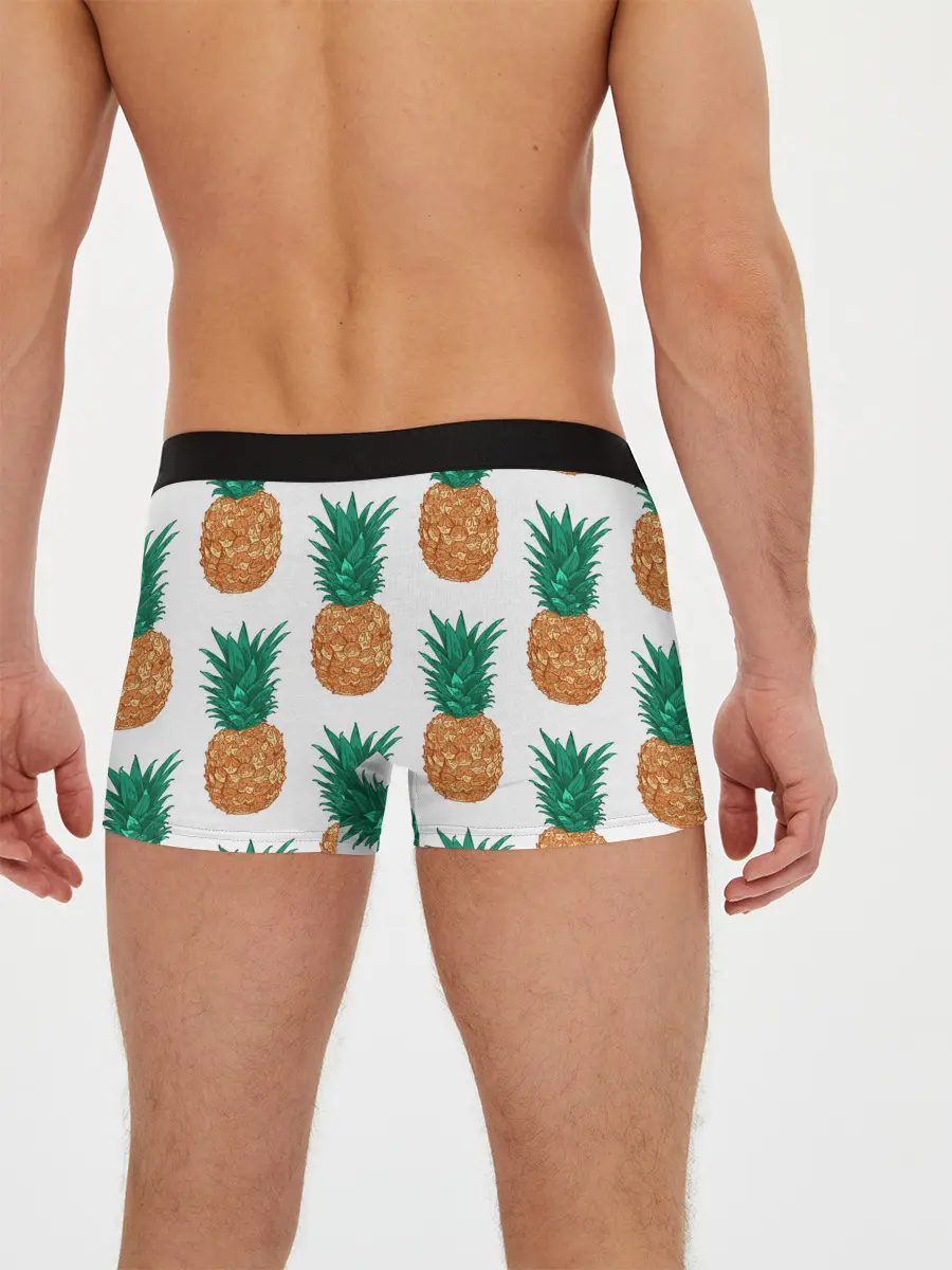 Мужские трусы боксеры / Ананасовый арт