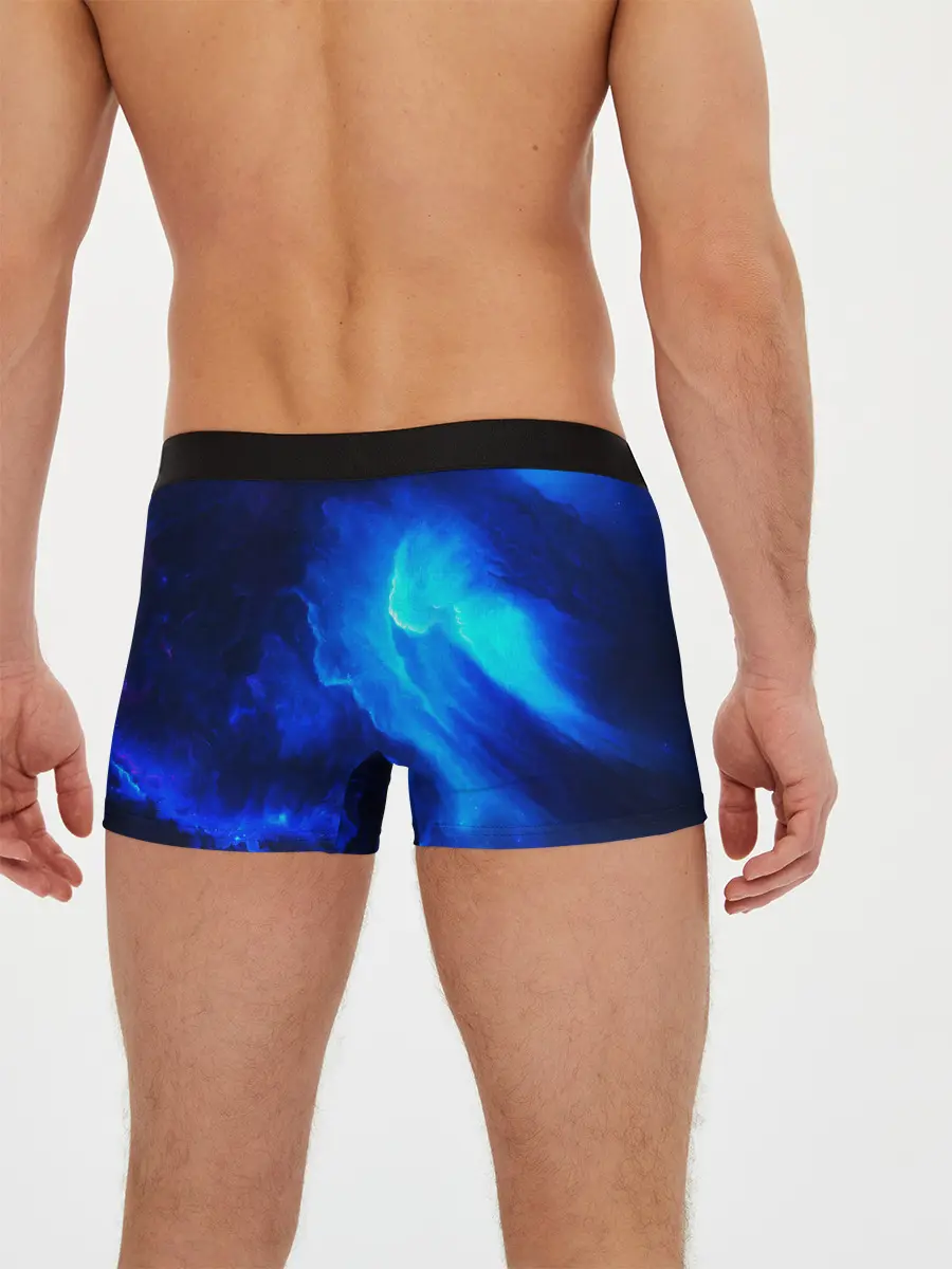 Мужские трусы боксеры / СИНИЙ КОСМОС