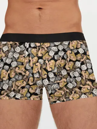 Мужские трусы боксеры / Woman Yelling at a Cat