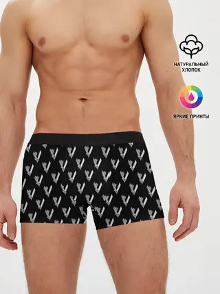 Мужские трусы боксеры / Викинги Лого Паттерн | Vikings Pattern