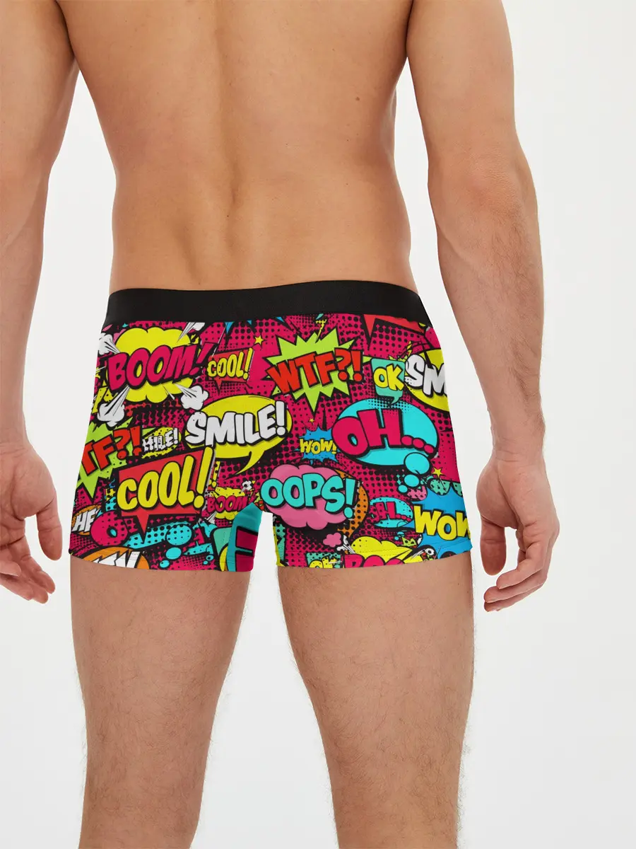 Мужские трусы боксеры / Стиль pop-art
