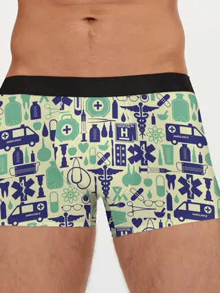 Мужские трусы боксеры / Медицина | Паттерн