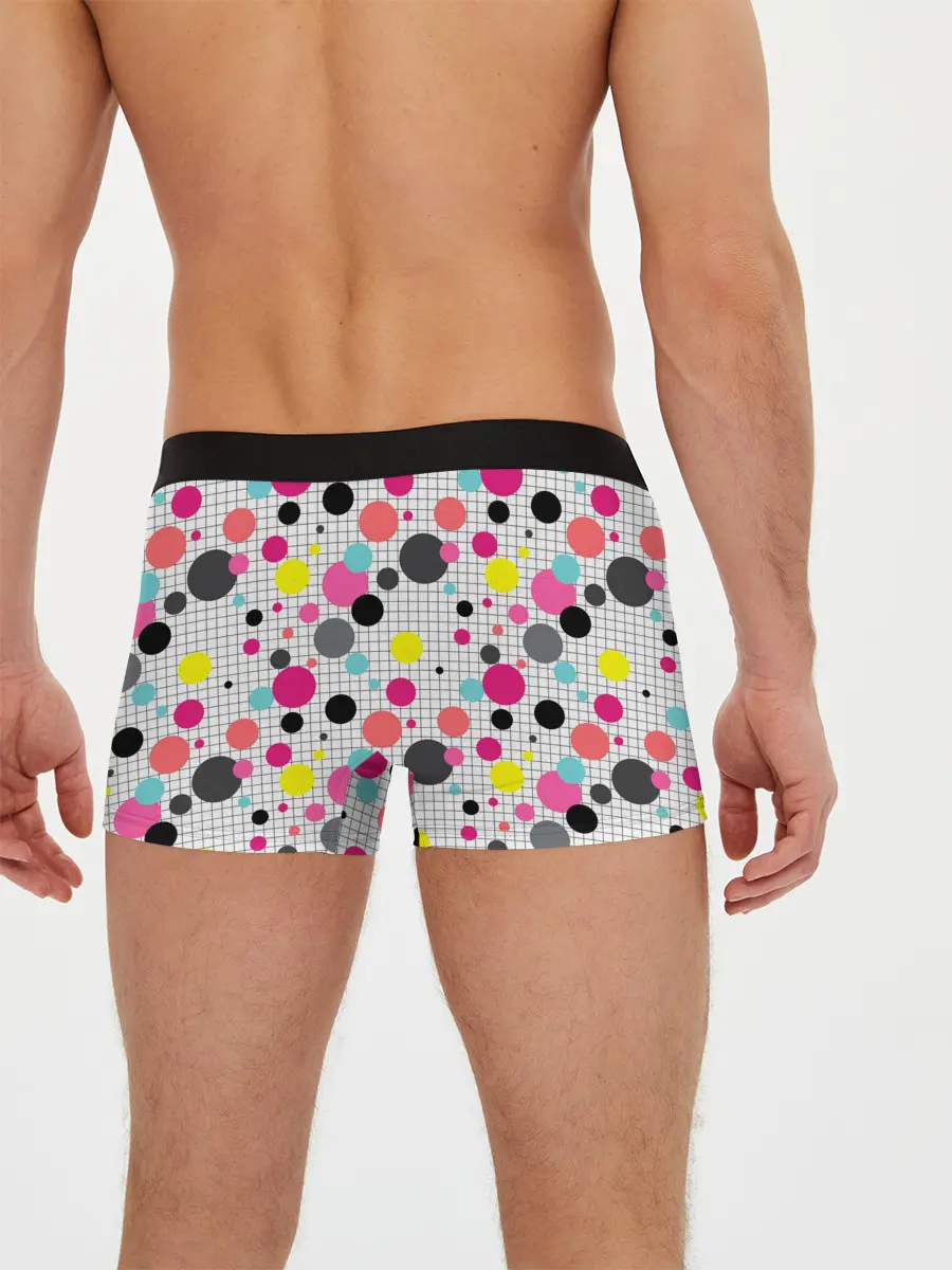 Мужские трусы боксеры / Горох разноцветный.