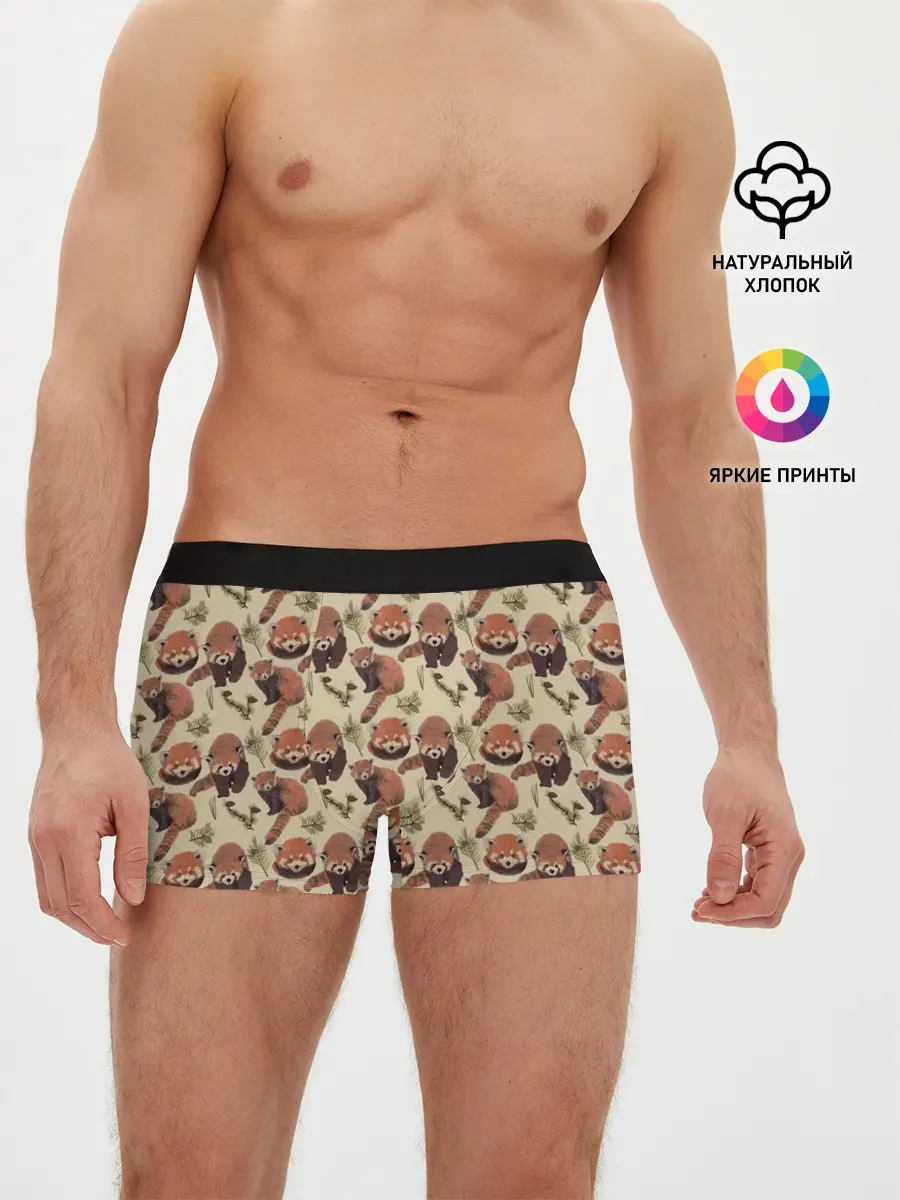 Мужские трусы боксеры / Red panda
