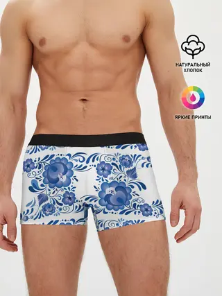 Мужские трусы боксеры / Гжель