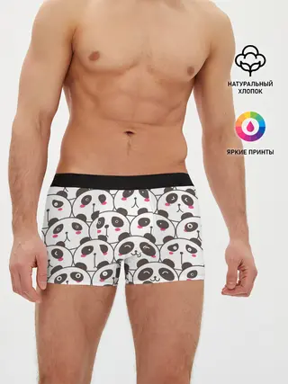 Мужские трусы боксеры / Панд много не бывает