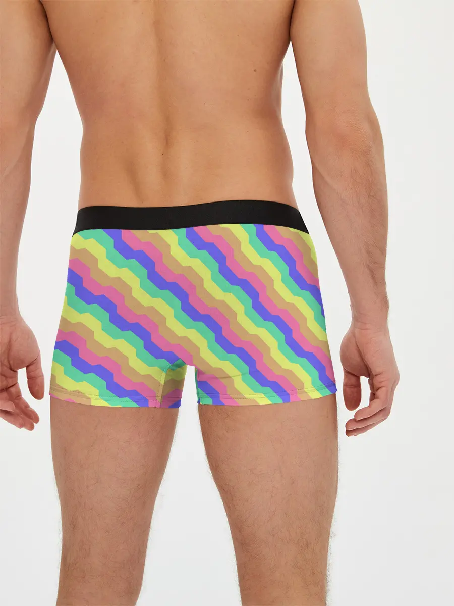 Мужские трусы боксеры / Радужные волны