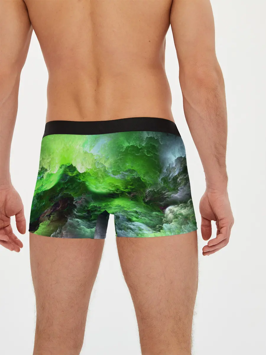 Мужские трусы боксеры / GREEN SPACE | ЗЕЛЁНЫЙ КОСМОС