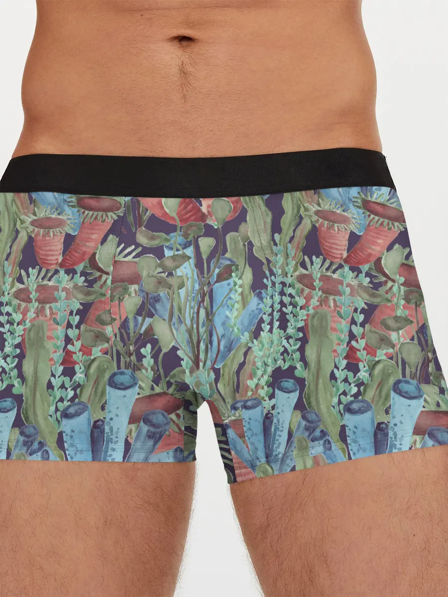 Мужские трусы боксеры / Водоросли на морском дне