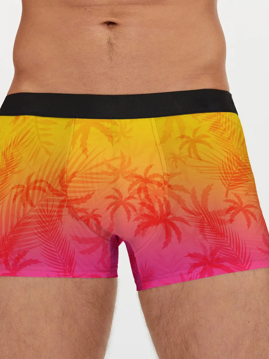 Мужские трусы боксеры / РЕТРО ПАЛЬМЫ