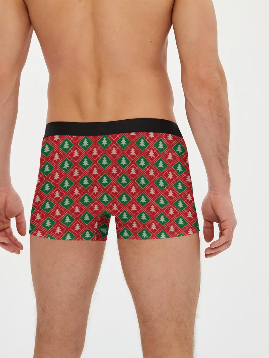 Мужские трусы боксеры / Ёлочки