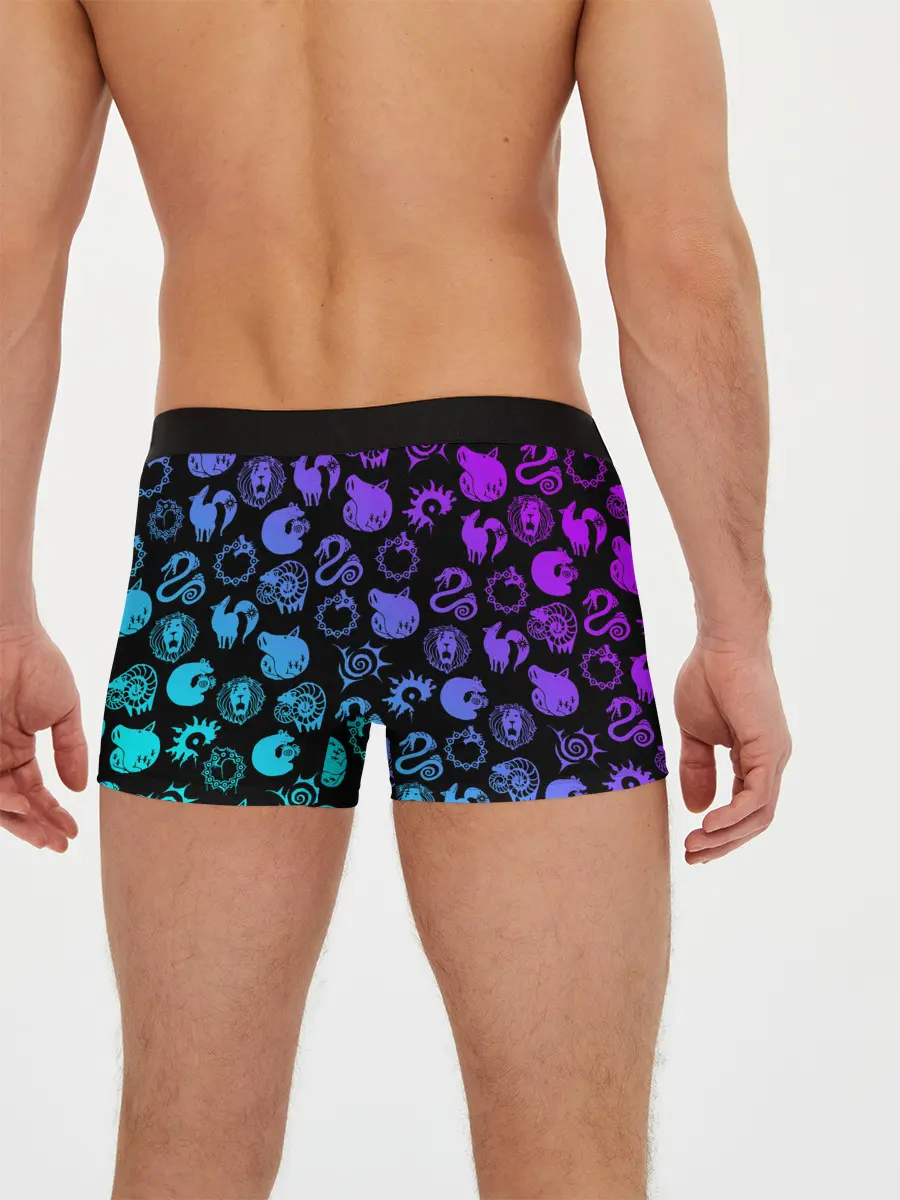 Мужские трусы боксеры / 7 СМЕРТНЫХ ГРЕХОВ НЕОН ЭМБЛЕМЫ