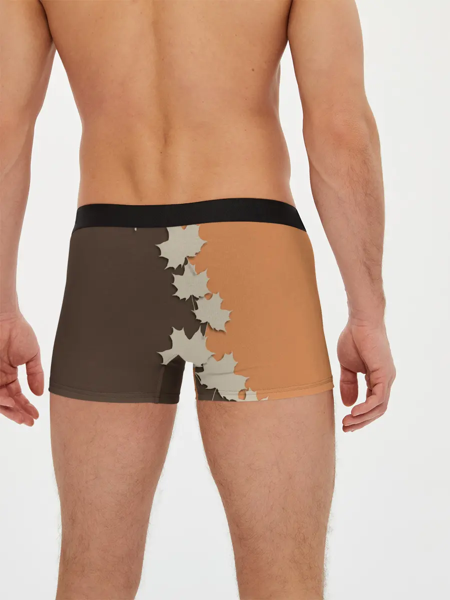 Мужские трусы боксеры / ОСЕННИЕ ЛИСТЬЯ