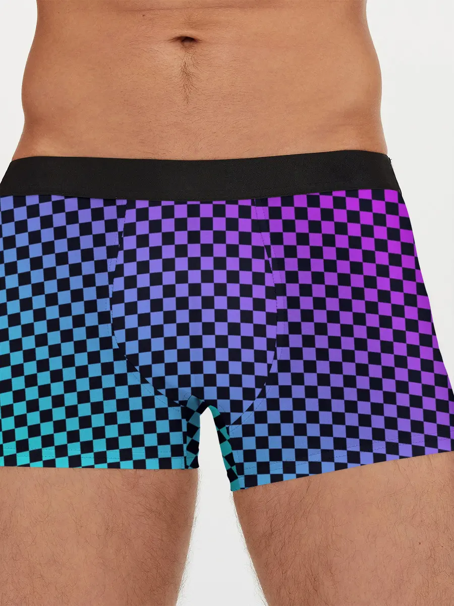 Мужские трусы боксеры / Checkerboard gradient