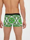 Мужские трусы боксеры / Славянский Узор Зеленый
