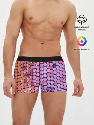 Мужские трусы боксеры / Вечеринка точки глянцевый узор
