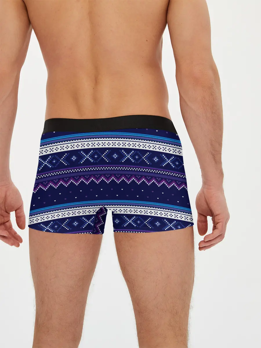 Мужские трусы боксеры / Яркий узор 2