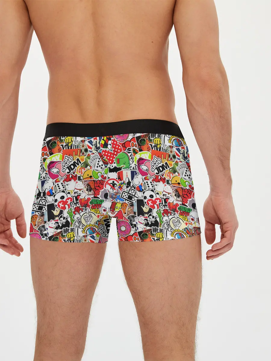 Мужские трусы боксеры / Sticker Bombing