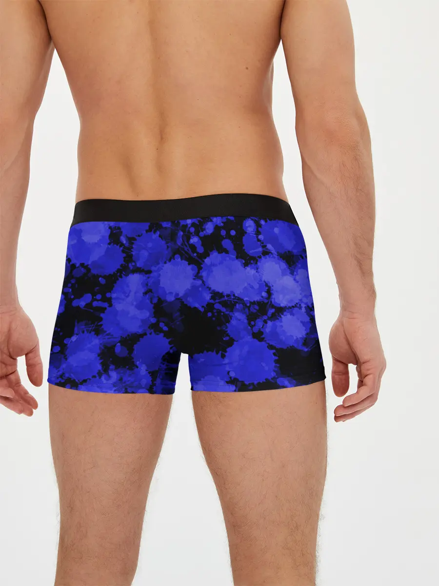 Мужские трусы боксеры / Синие Кляксы