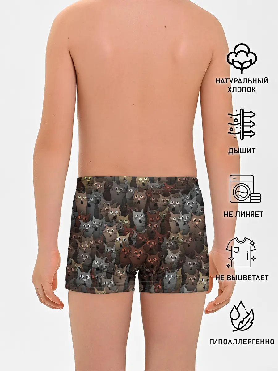 Трусы для мальчиков / Глупые коты