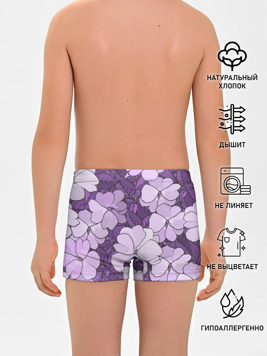 Трусы для мальчиков / Цветы