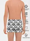 Трусы для мальчиков / Черно-белый абстрактный узор