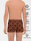 Трусы для мальчиков / Красно-оливковый ретро