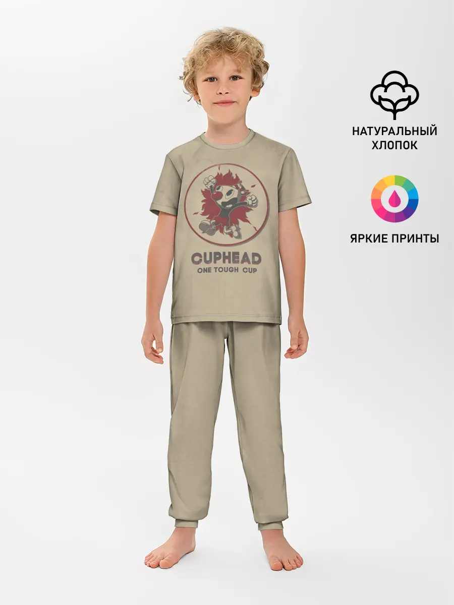 Детская пижама с брюками / Cuphead