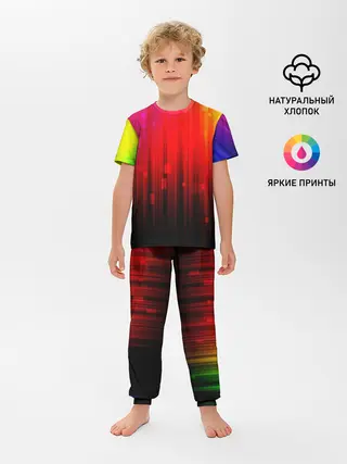 Детская пижама с брюками / АБСТРАКТНЫЕ КРАСКИ