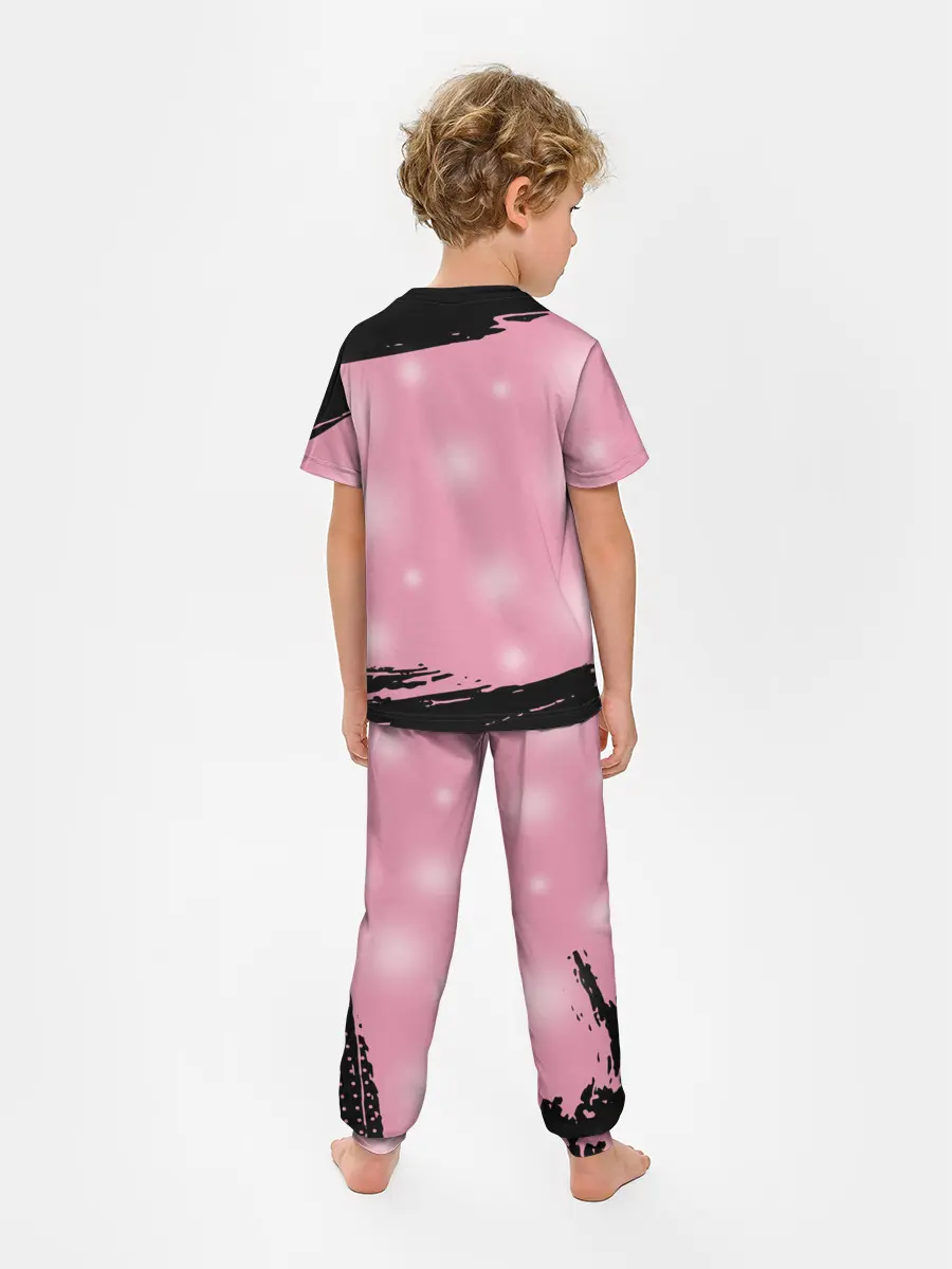 Детская пижама с брюками / МИЛЫЙ КАЛЬМАР | ТРЕУГОЛЬНИК КВАДРАТ КРУГ