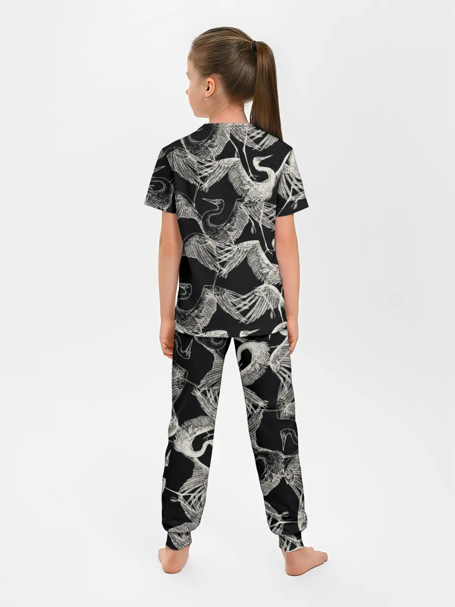 Детская пижама с брюками / Белые Птицы