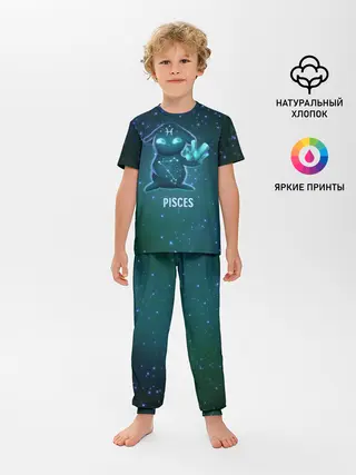 Детская пижама с брюками / Рыбы