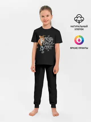 Детская пижама с брюками / Crush Bandicoot 3d