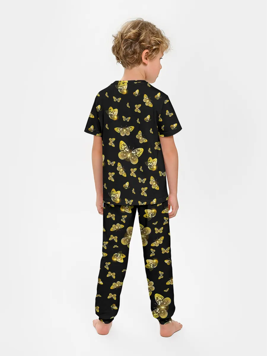 Детская пижама с брюками / Golden Butterfly pattern